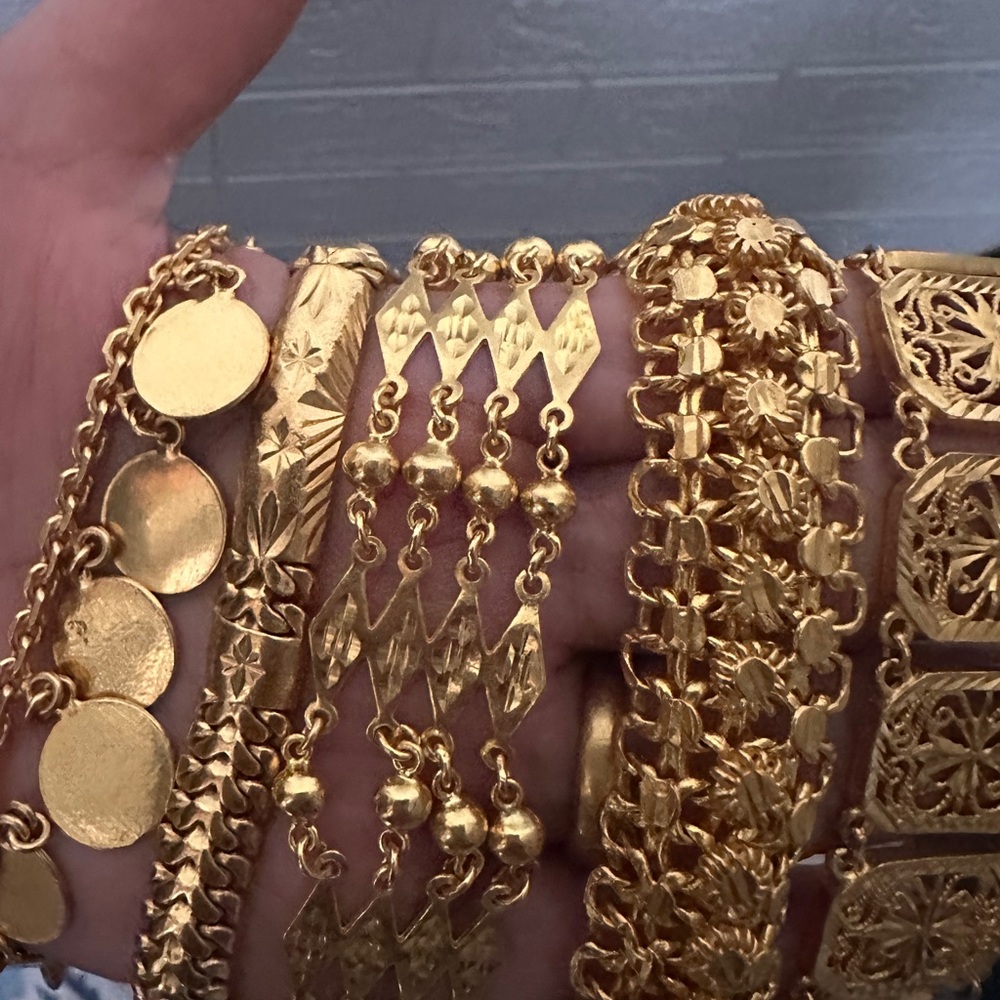 Intricate Gold Bracelets Collection 24k solid gold